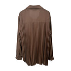 Chemise PLISSIA dos plissé – vêtement grande taille femme Harmonist'yle
