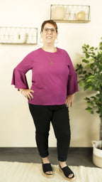 Blouse mousseline LORA – vêtement grande taille femme Harmonist'yle