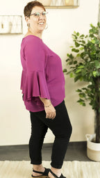 Blouse mousseline LORA – vêtement grande taille femme Harmonist'yle