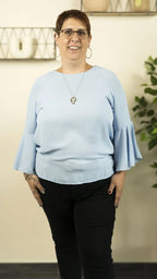Blouse mousseline LORA – vêtement grande taille femme Harmonist'yle
