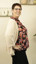 Gilet court OLIA – vêtement grande taille femme Harmonist'yle
