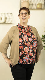 Gilet court OLIA – vêtement grande taille femme Harmonist'yle