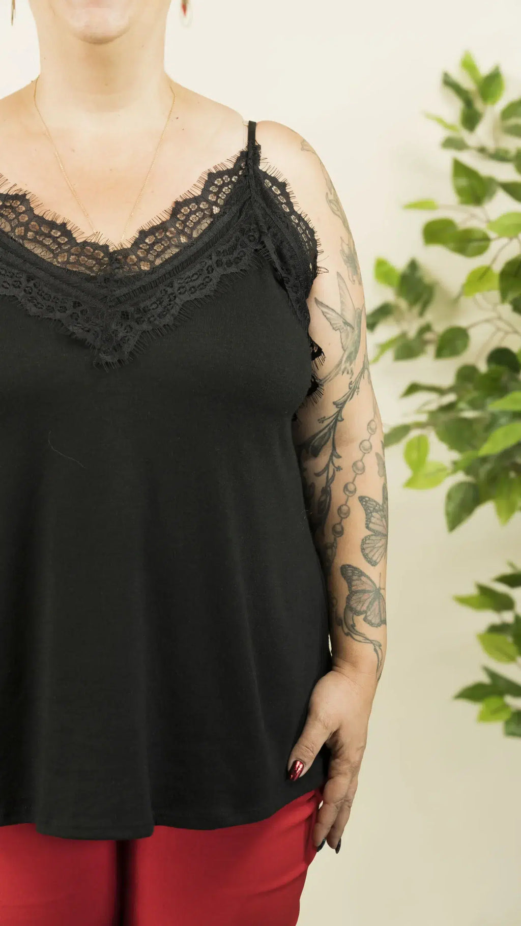 Débardeur dentelle ANYA – vêtement grande taille femme Harmonist'yle