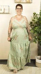 Robe à bretelles ZOÉ – vêtement grande taille femme Harmonist'yle