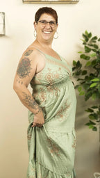Robe à bretelles ZOÉ – vêtement grande taille femme Harmonist'yle
