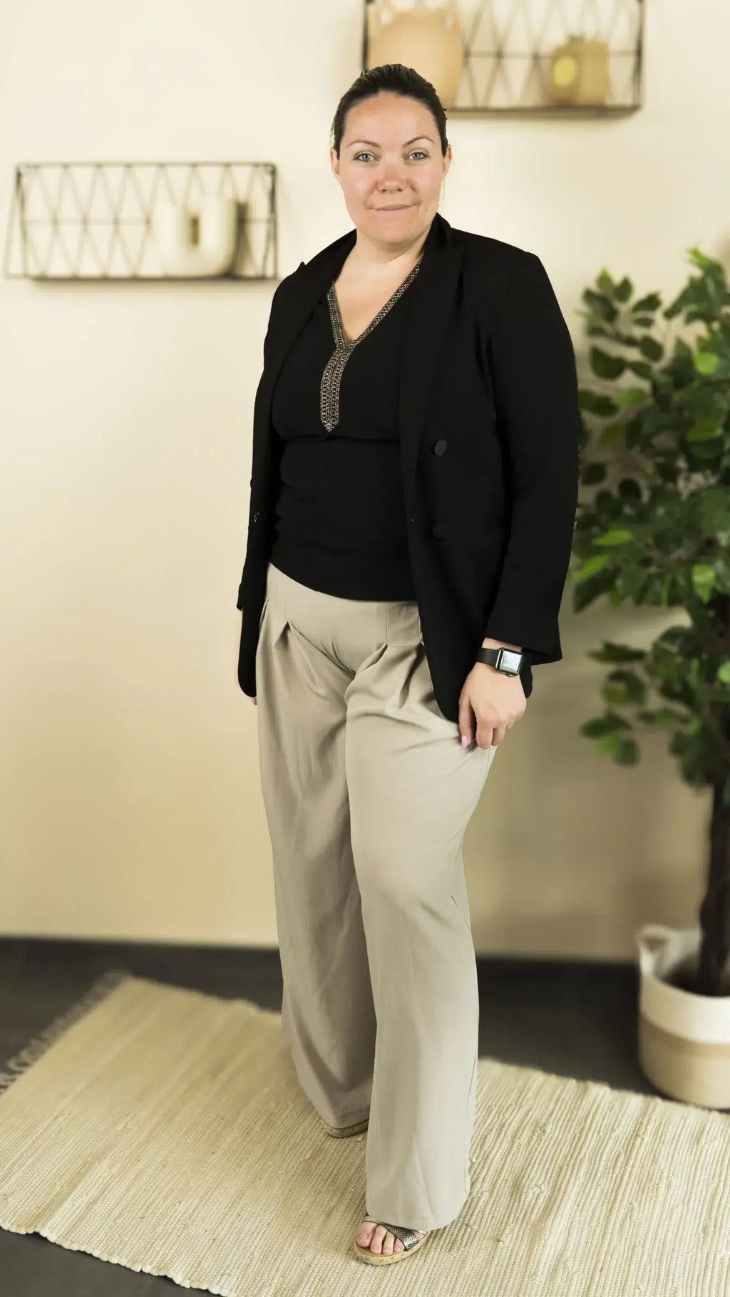 Pantalon large DIVA – vêtement grande taille femme Harmonist'yle