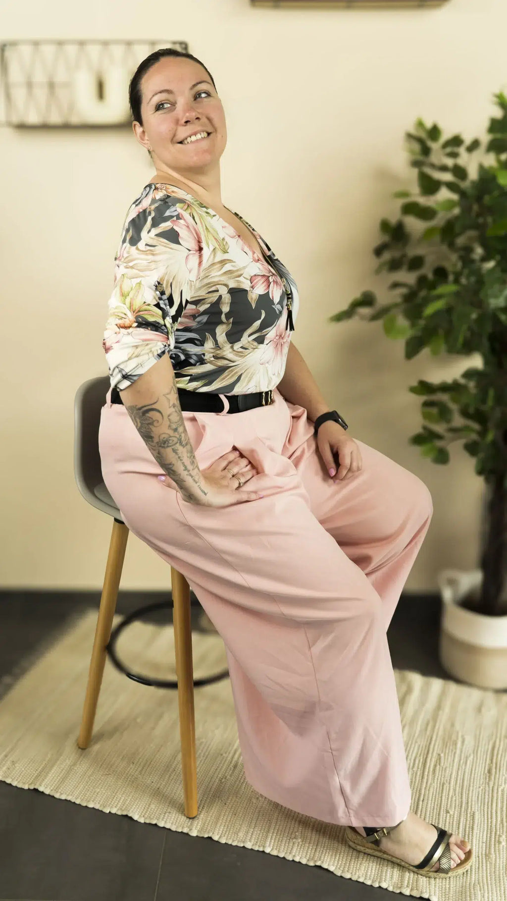 Pantalon large DIVA – vêtement grande taille femme Harmonist'yle