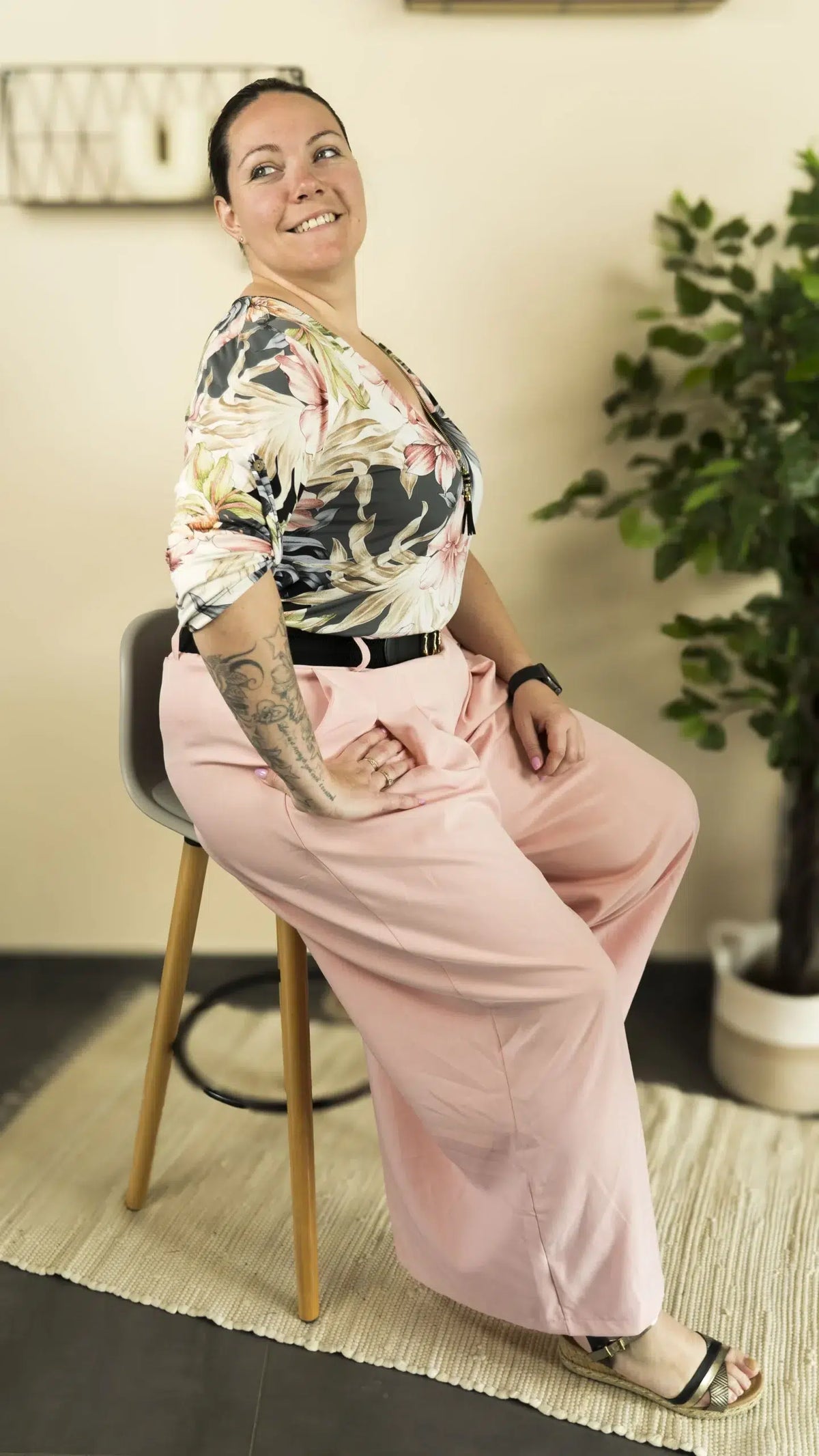 Pantalon large DIVA – vêtement grande taille femme Harmonist'yle