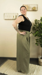 Pantalon large DIVA – vêtement grande taille femme Harmonist'yle