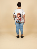 T-shirt imprimé ANNA – modèle 1 – vêtement grande taille femme Harmonist'yle