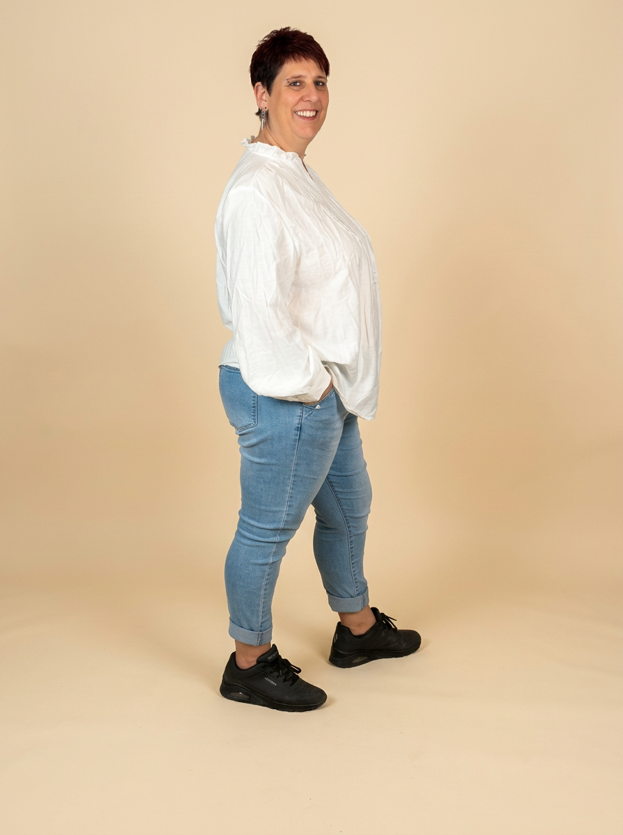 Jean slim INES – vêtement grande taille femme Harmonist'yle