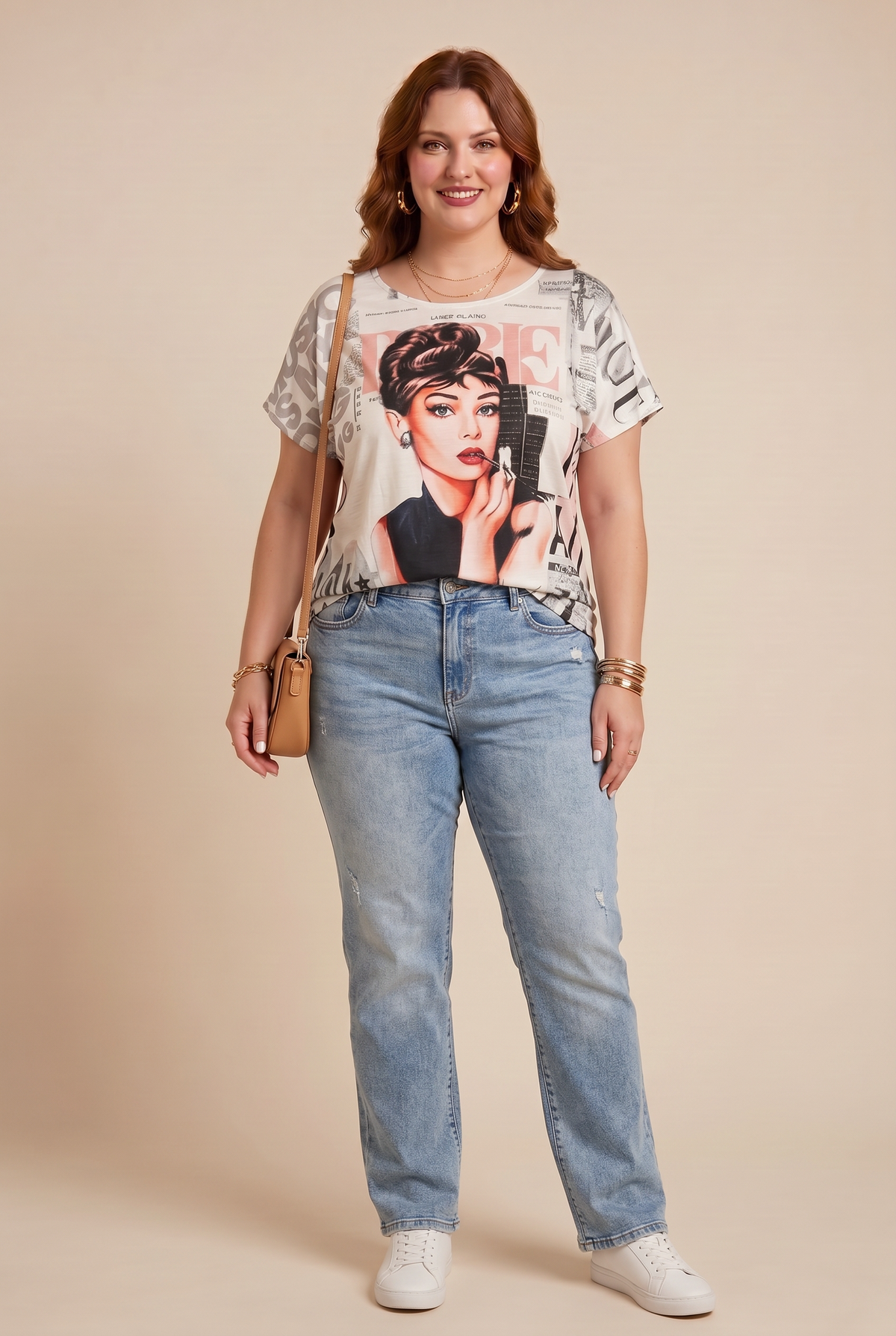 T-shirt imprimé ANNA grande taille femme