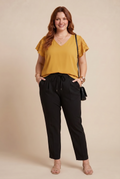 Top ZARA grande taille femme beige dentelle