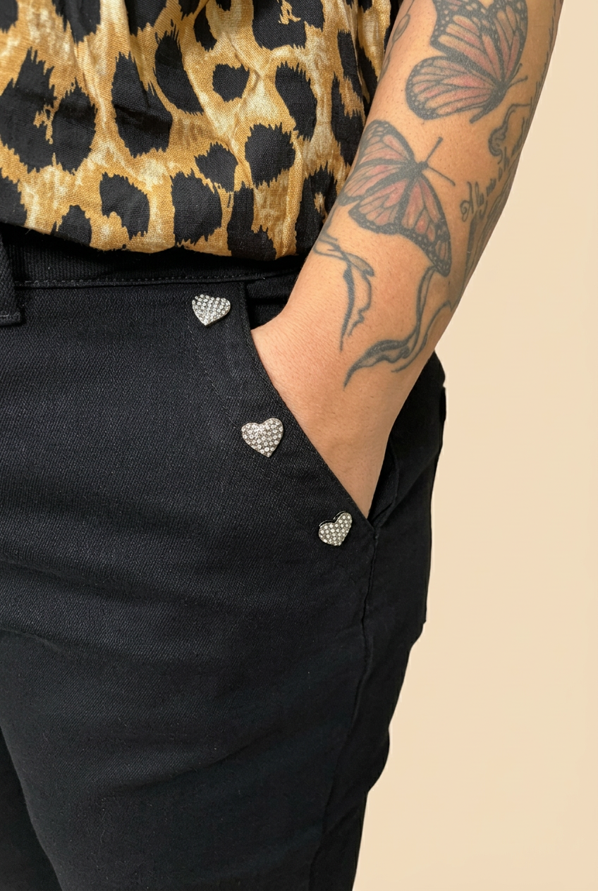 Jean noir LILA – vêtement grande taille femme Harmonist'yle