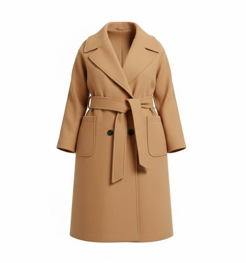 Manteau long élégant ELITE – vêtement grande taille femme Harmonist'yle