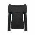 Pull col bateau CLARA effet pailleté – vêtement grande taille femme Harmonist'yle