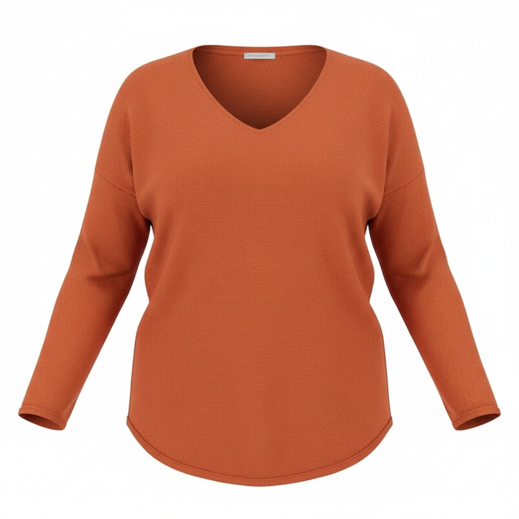 Pull col V VERA – vêtement grande taille femme Harmonist'yle