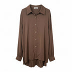 Chemise PLISSIA dos plissé – vêtement grande taille femme Harmonist'yle