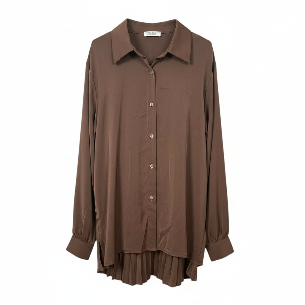 Chemise PLISSIA dos plissé – vêtement grande taille femme Harmonist'yle
