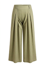 Pantalon large DIVA kaki, vue produit seule – mode grande taille femme