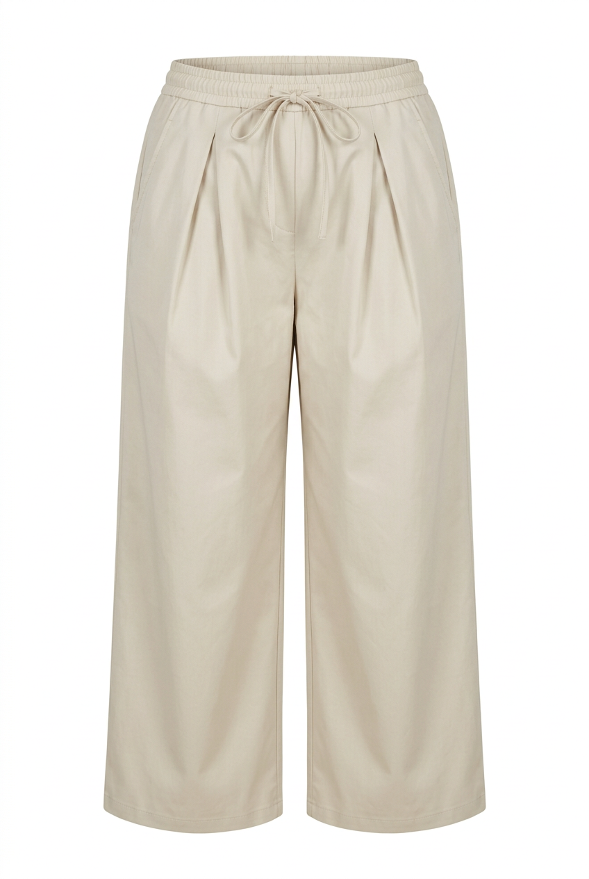 Pantalon NORA beige, vue produit seule – mode grande taille femme