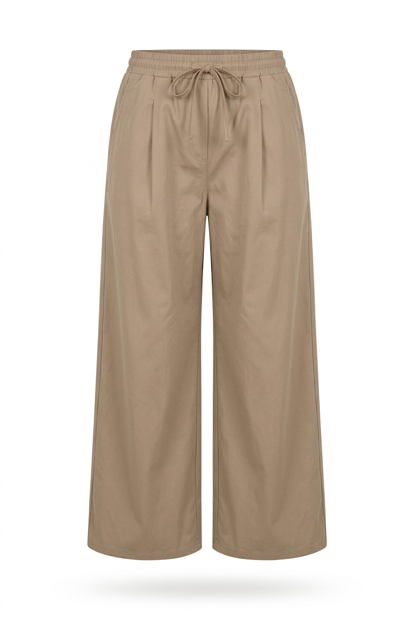 Pantalon NORA camel, vue produit seule – mode grande taille femme
