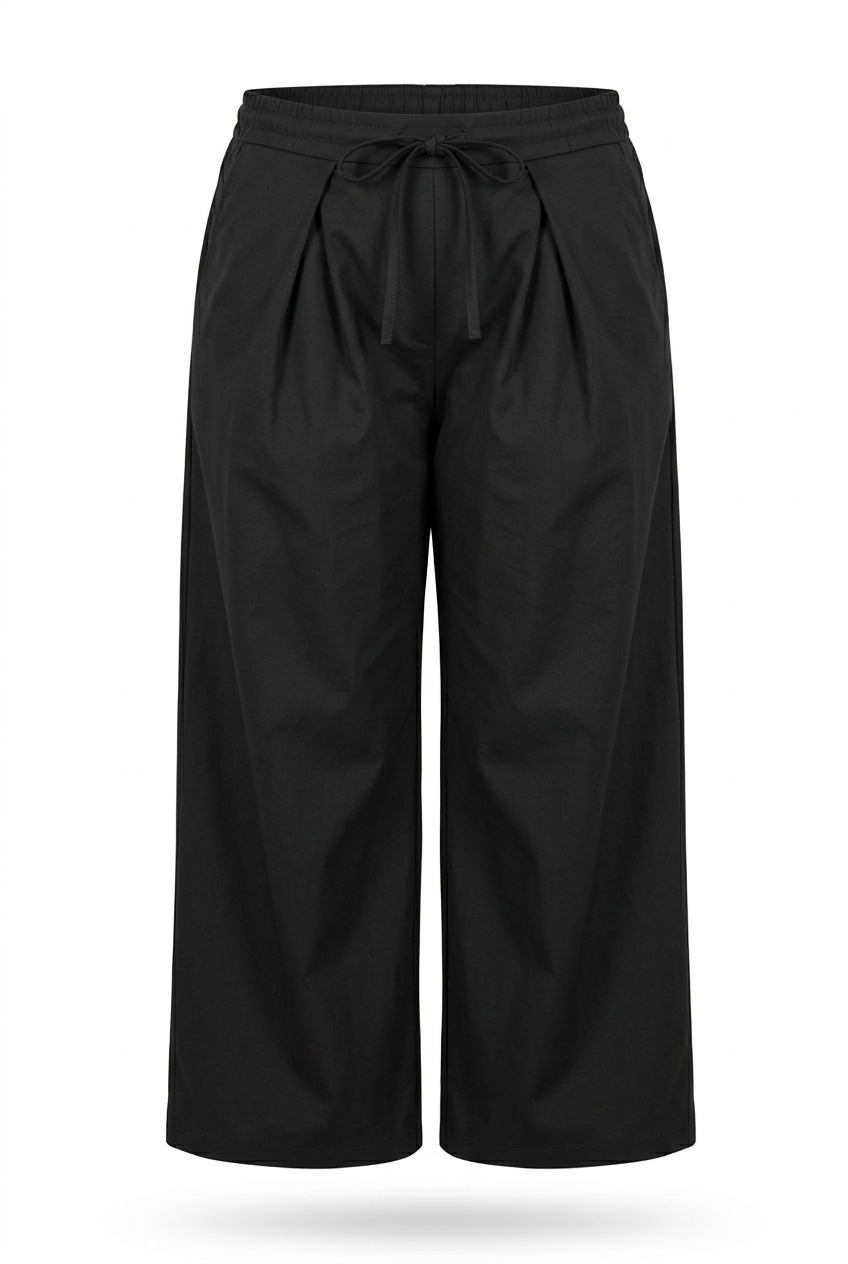 Pantalon NORA noir, vue produit seule – mode grande taille femme