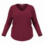 Pull col V VERA – vêtement grande taille femme Harmonist'yle