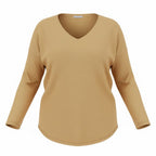 Pull col V VERA – vêtement grande taille femme Harmonist'yle