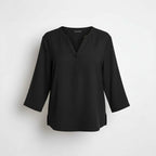 Blouse PURE col V – vêtement grande taille femme Harmonist'yle