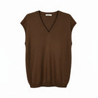 Pull débardeur NOVA col V – vêtement grande taille femme Harmonist'yle