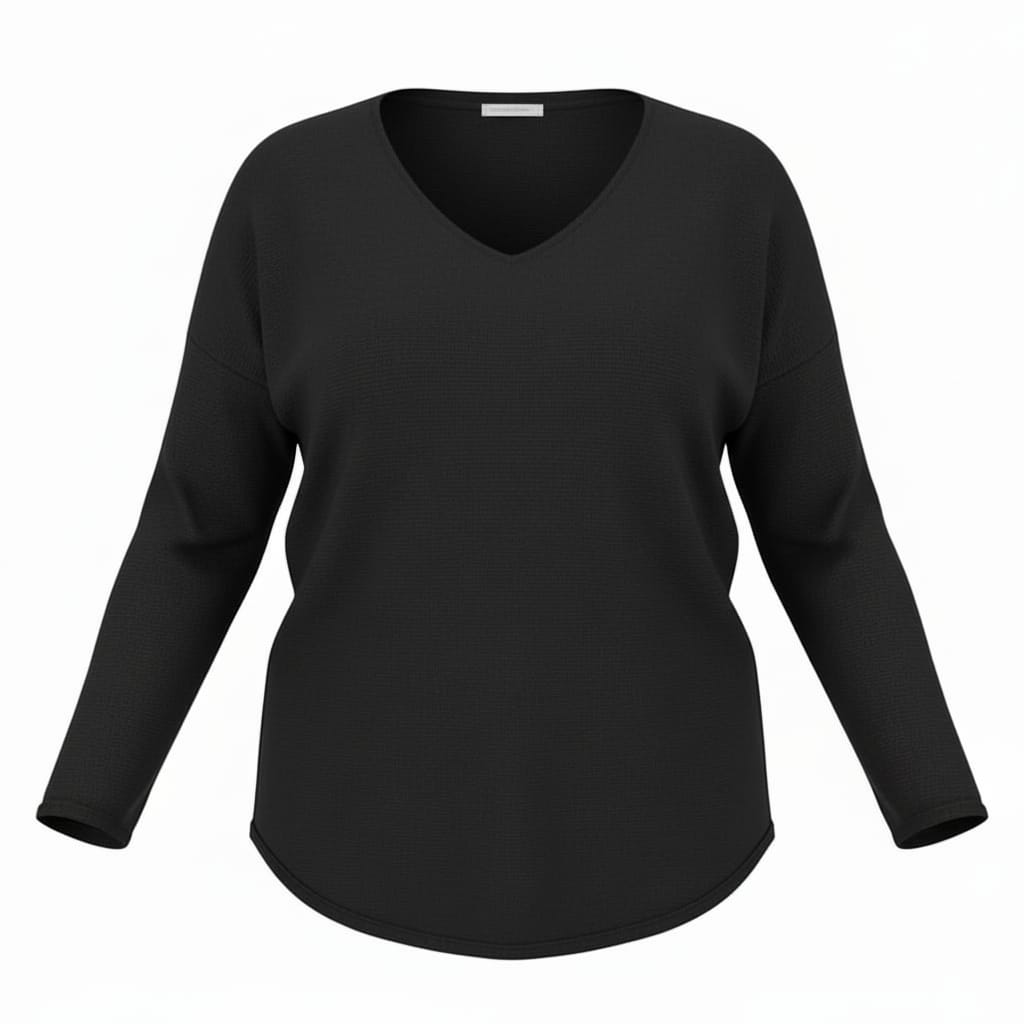 Pull col V VERA – vêtement grande taille femme Harmonist'yle