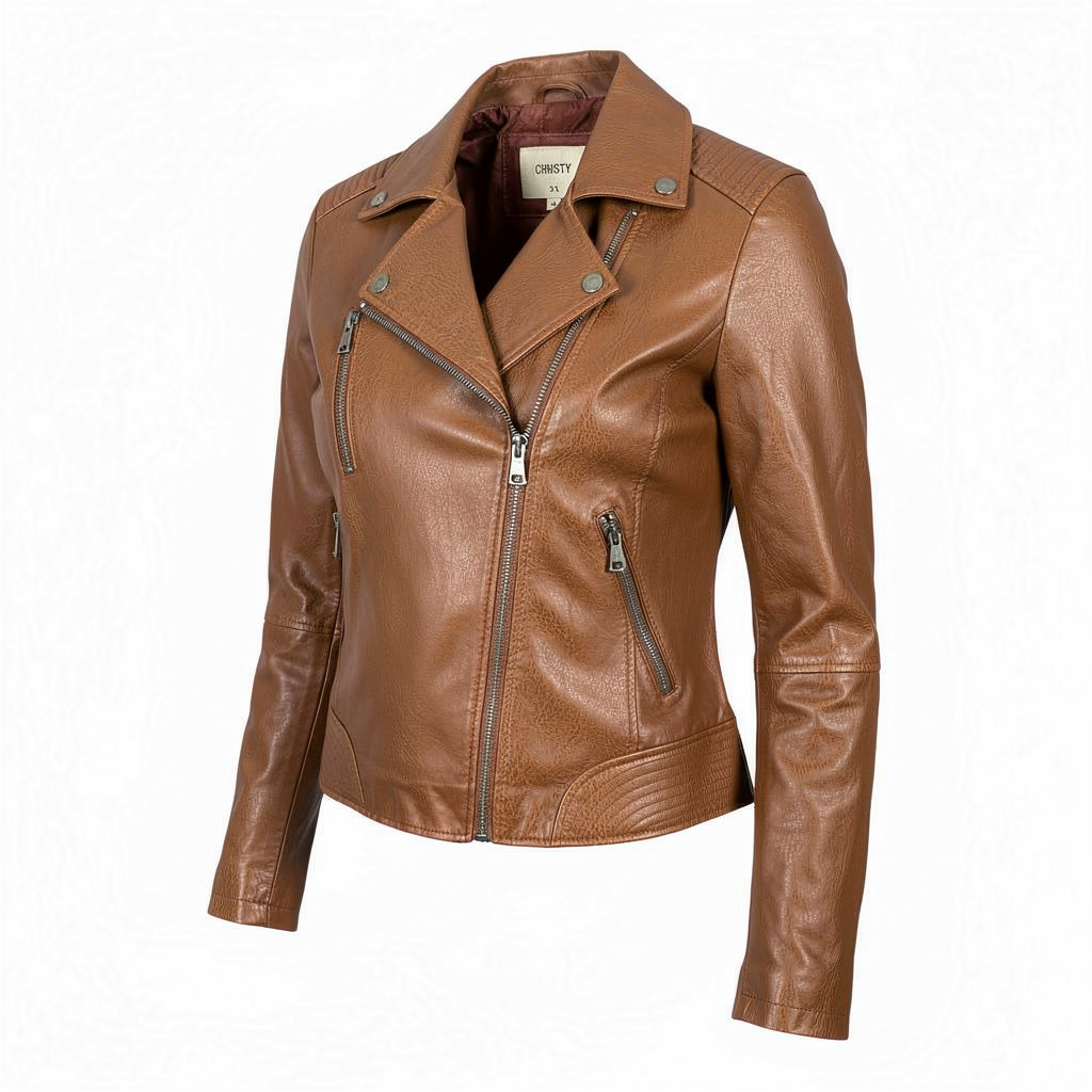Perfecto REBEL en simili cuir – vêtement grande taille femme Harmonist'yle