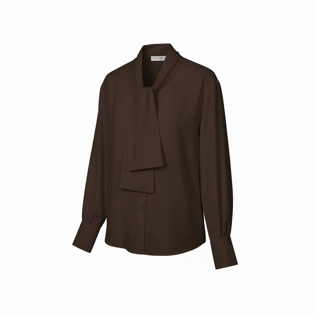 Chemise CHARLINE col châle – vêtement grande taille femme Harmonist'yle
