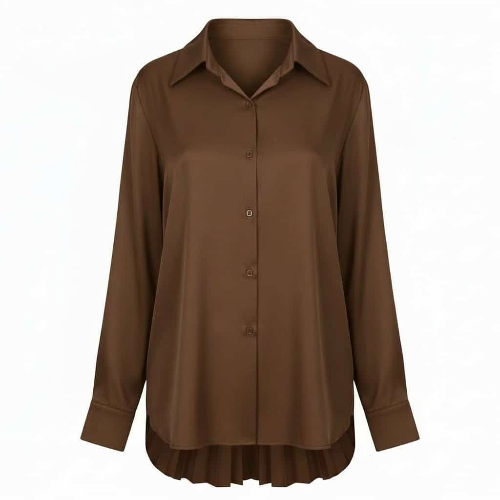 Chemise PLISSIA dos plissé – vêtement grande taille femme Harmonist'yle