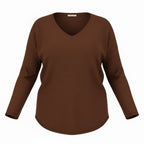 Pull col V VERA – vêtement grande taille femme Harmonist'yle