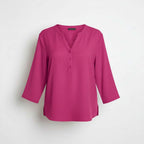 Blouse PURE col V – vêtement grande taille femme Harmonist'yle