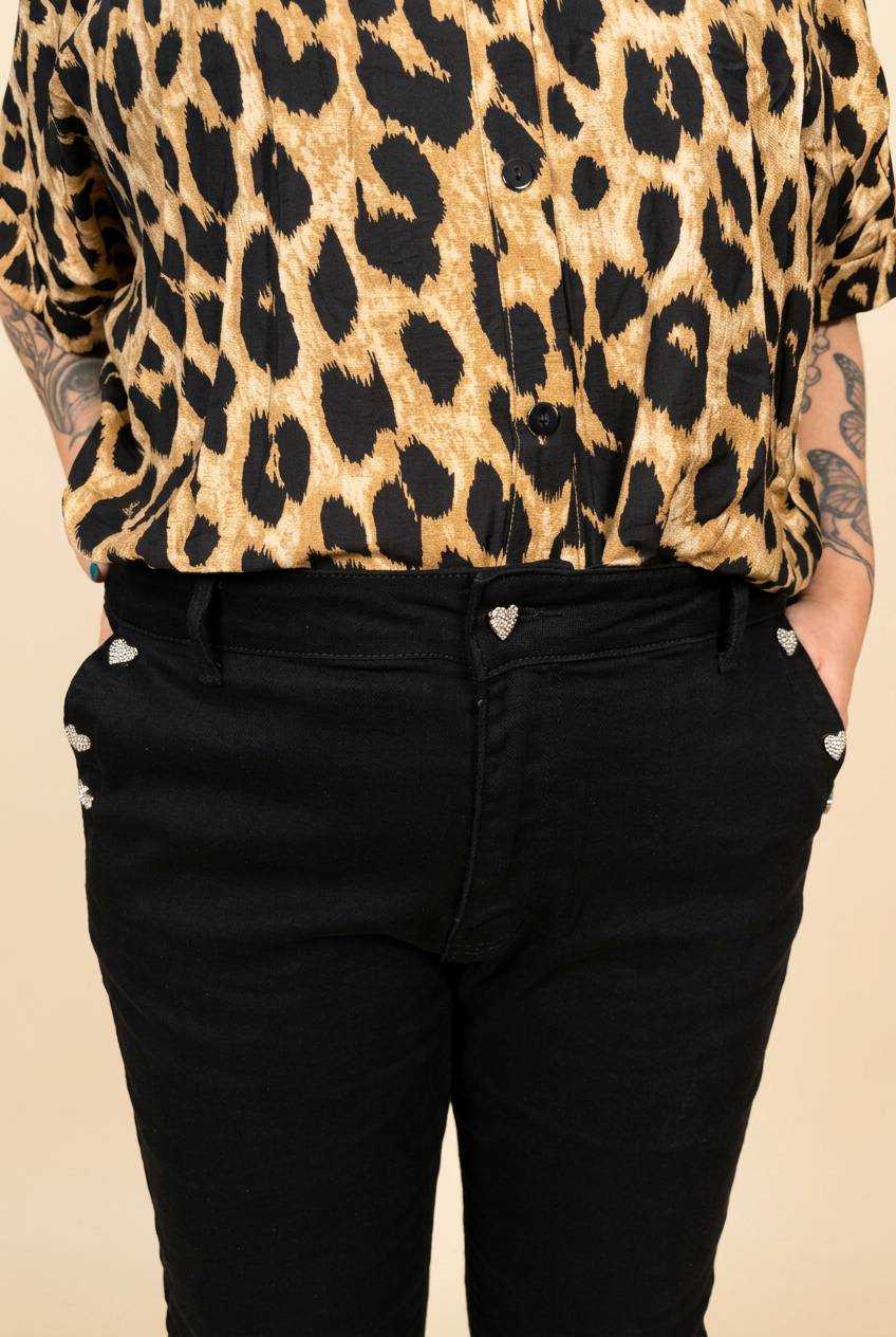 Jean noir LILA – vêtement grande taille femme Harmonist'yle