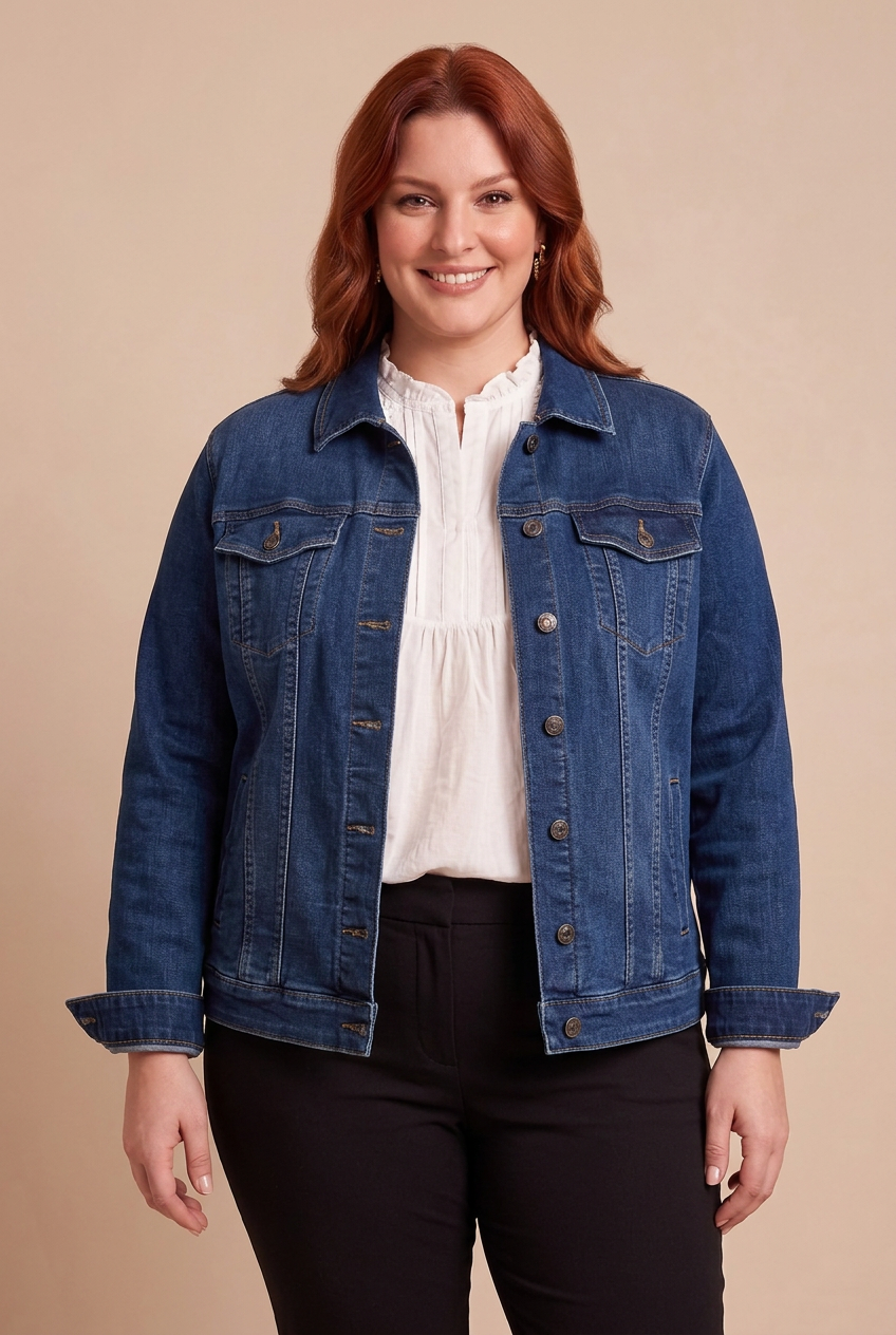 Veste NOA, vue de face – mode grande taille femme