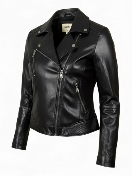 Perfecto REBEL en simili cuir grande taille femme - Harmonistyle