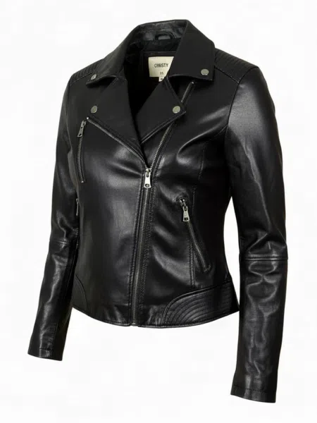 Perfecto REBEL en simili cuir grande taille femme - Harmonistyle