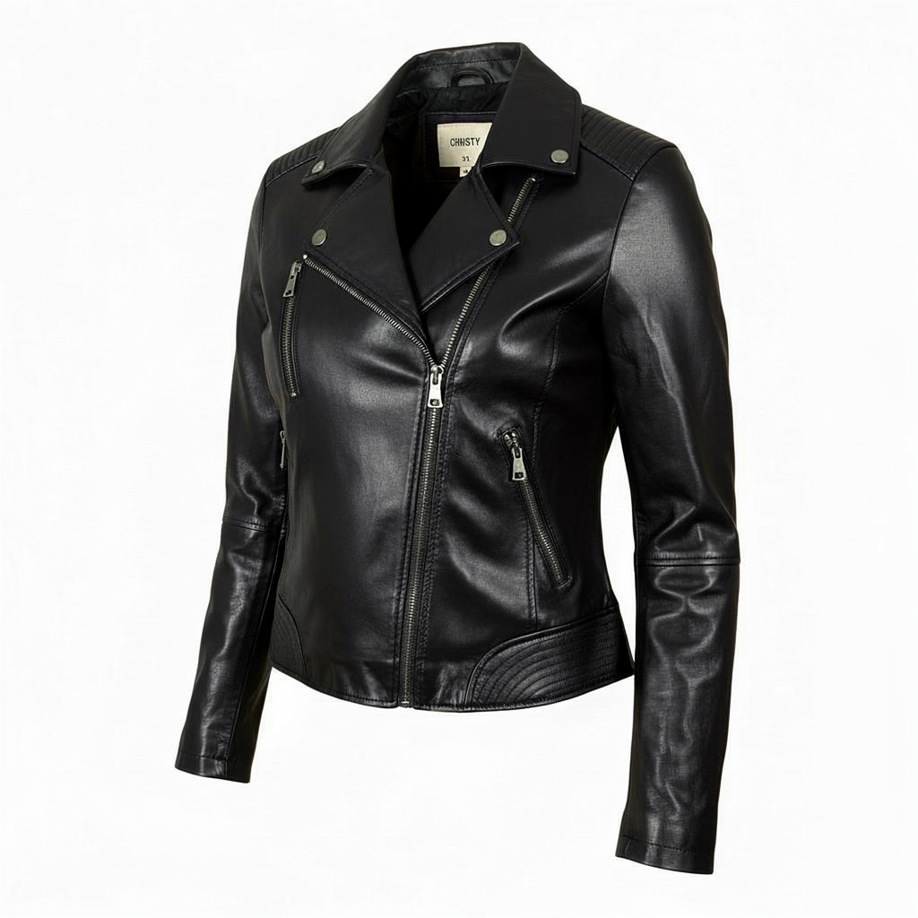 Perfecto REBEL en simili cuir grande taille femme - Harmonistyle