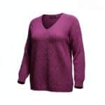 Pull col V WOOLIA grande taille femme - Harmonistyle