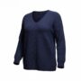 Pull col V WOOLIA grande taille femme - Harmonistyle