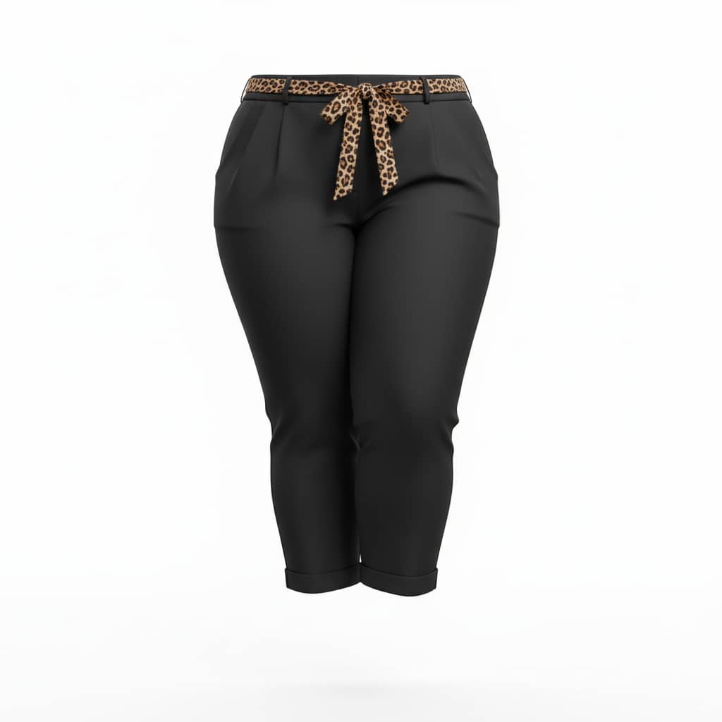Pantalon carotte CARMEN grande taille femme - Harmonistyle