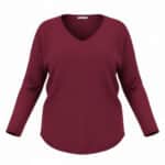 Pull col V VERA grande taille femme - Harmonistyle