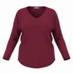 Pull col V VERA grande taille femme - Harmonistyle