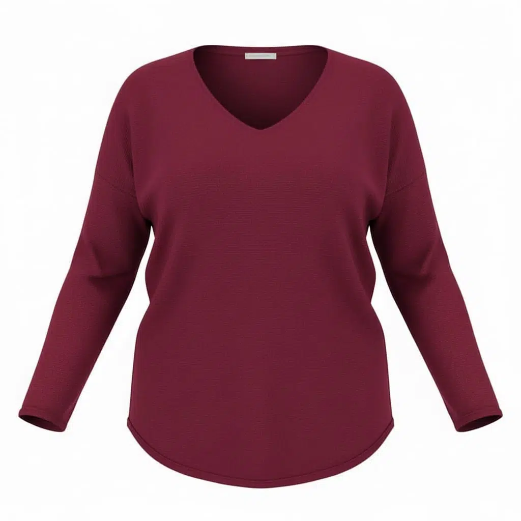 Pull col V VERA grande taille femme - Harmonistyle