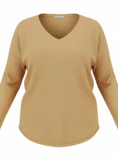 Pull col V VERA grande taille femme - Harmonistyle