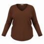 Pull col V VERA grande taille femme - Harmonistyle